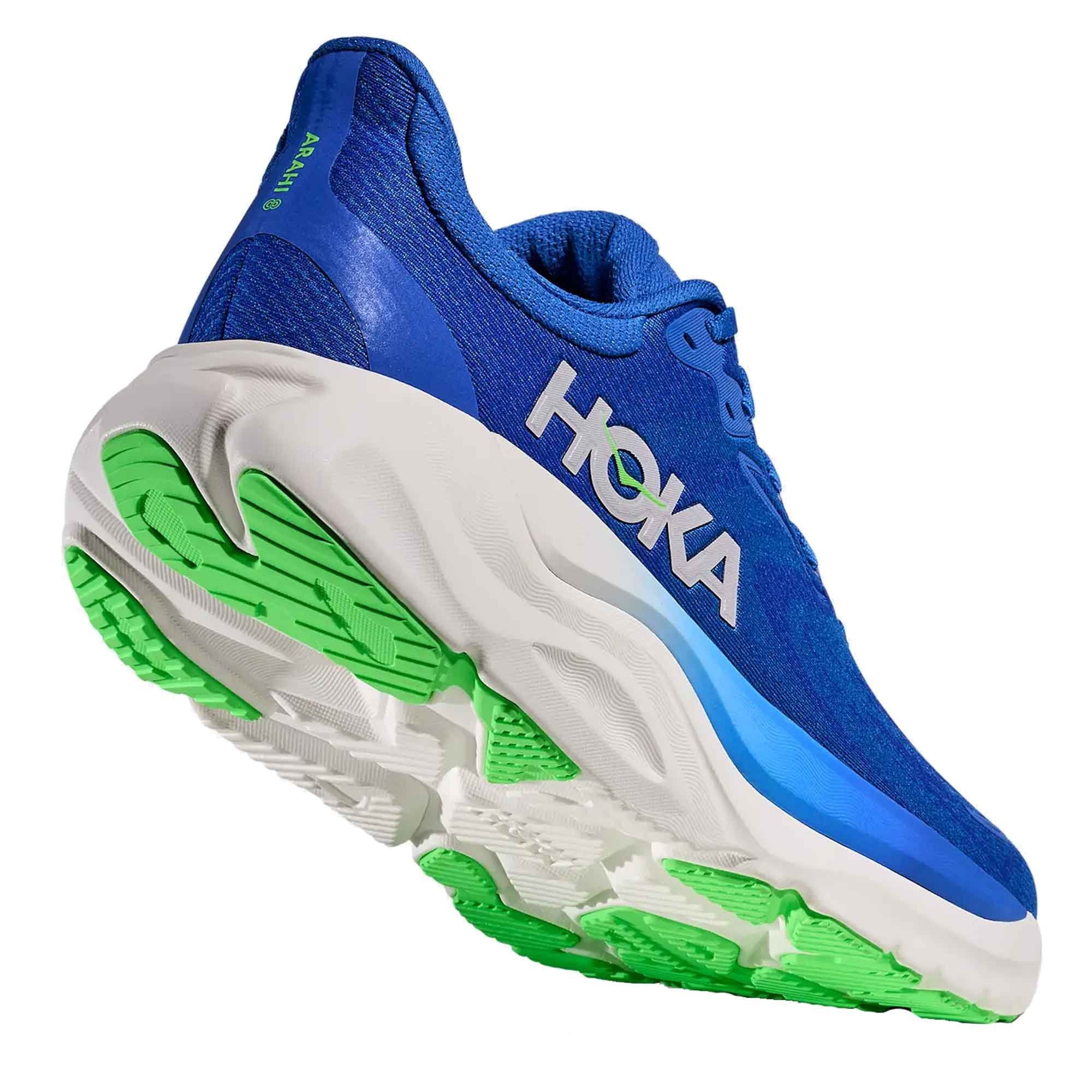 Arahi 8 Men's Running Shoes Cobalt Blue/Neon Green
