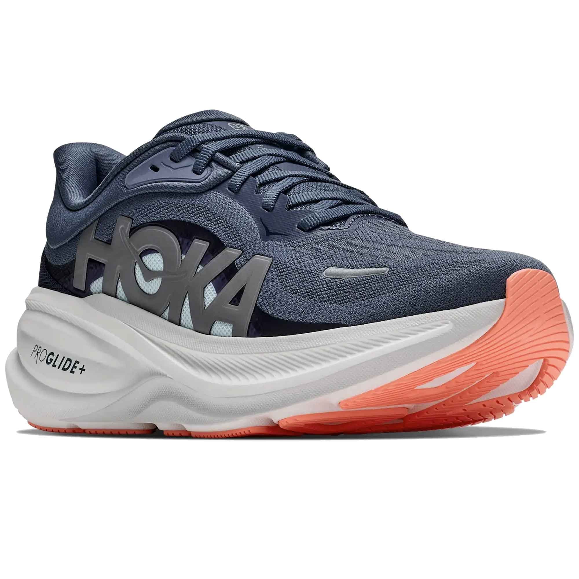 Clifton Pro Womens Running Shoes Faded Navy/Glimmering Blue