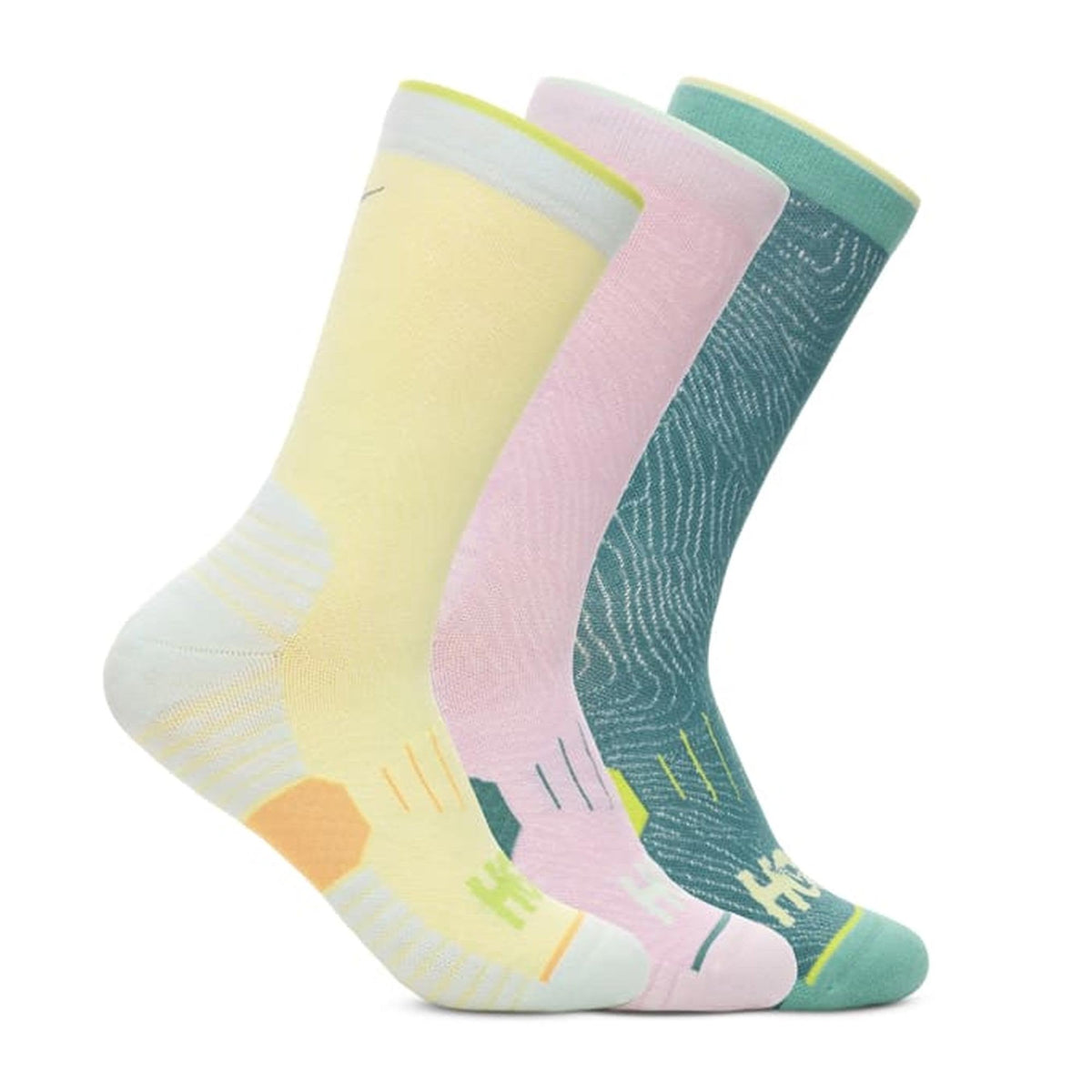 Crew Run Sock 3-Pack Celery Root/Pink Twilight/Oceanic